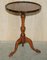 Vintage Mahogany Carved Tripod Side Table 3