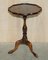 Vintage Mahogany Carved Tripod Side Table 10