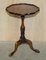 Vintage Mahogany Carved Tripod Side Table, Image 9