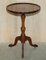 Vintage Mahogany Carved Tripod Side Table, Image 2