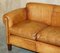 Heritage Brown Leather Camford Armchair & Two Seater Sofa from John Lewis, Set of 2 12