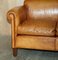 Heritage Brown Leather Camford Armchair & Two Seater Sofa from John Lewis, Set of 2, Image 18