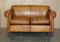 Heritage Brown Leather Camford Armchair & Two Seater Sofa from John Lewis, Set of 2 11