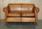 Heritage Brown Leather Camford Armchair & Two Seater Sofa from John Lewis, Set of 2, Image 11