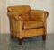 Heritage Brown Leather Camford Armchair & Two Seater Sofa from John Lewis, Set of 2 2