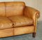 Butaca Camford Heritage de cuero marrón y sofá de dos plazas de John Lewis. Juego de 2, Imagen 13