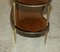 Antique 3-Tier Kidney-Shaped Brass Etagere Tables, Set of 2 19