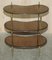 Antique 3-Tier Kidney-Shaped Brass Etagere Tables, Set of 2 20