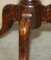 Antiker viktorianischer Schachspieltisch aus geschnitztem Nussholz & Mahagoni mit Intarsien 8