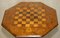 Antique Victorian Carved Walnut & Mahogany Marquetry Inlaid Chess Games Table, Image 12