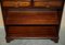 Vintage Flamed Mahogany Two-Drawer Open Bookcase, England 8