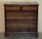 Vintage Flamed Mahogany Two-Drawer Open Bookcase, England 2
