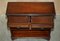 Vintage Flamed Mahogany Two-Drawer Open Bookcase, England, Image 14