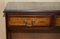 Vintage Flamed Mahogany Two-Drawer Open Bookcase, England, Image 6