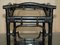 Mid-Century Chinese Modern Ebonised Serving Trolley with Bamboo Frame 15