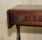 Oxblood Leather Extending Games Table from Bevan Funnell, Image 7