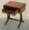 Oxblood Leather Extending Games Table from Bevan Funnell 15