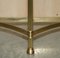 Mid-Century Italian Modern Brass & Glass Demi Lune Console Table, 1950s, Image 11