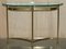 Mid-Century Italian Modern Brass & Glass Demi Lune Console Table, 1950s 2