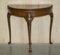 Table Console Extensible Demi-Lune Antique en Loupe de Noyer, 1900s 3