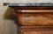 Antique Burr Walnut and Marble Topped Chest of Drawers with Original Key, 1840s 6