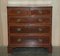Antique Sheraton Revival Chest of Drawers in Mahogany Satinwood by F. Thomas Halesowen 2