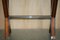 Chrome Tipped X Framed Console Table in Beech and Glass 6
