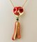 Gold Necklace with Coral Pendant, Image 2