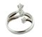 18 Karat White Gold Engagement Ring, Image 4