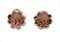 14kt White and Rose Gold Flower Earrings, Set of 2 2