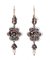 14 Karat Rose Gold and Silver Dangle Earrings, Set of 2, Image 3