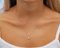 18 Karat Rose Gold Light Point Pendant Necklace 6