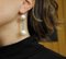 9 Karat Rose Gold and Silver Dangle Earrings, Set of 2, Image 7