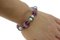 Amethyst Pearl Malachite Link Rose Gold Bracelet 5