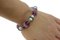 Amethyst Pearl Malachite Link Rose Gold Bracelet, Image 5