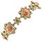 14 Karat Rose Gold Flower Bracelet, Image 1