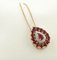 Rose Gold Necklace with Drop Pendant of Diamonds and Rubies 4