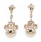 14 Kt Rose Gold Dangle Earrings, Set of 2 3