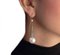 Large Pearl Emerald Diamond Silver Gold Drop Earrings, Set of 2 5