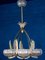 Art Deco Brass Mounted Murano Glass Chandelier from Ercole Barovier, 1940s, Image 10