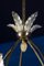 Art Deco Brass Mounted Murano Glass Chandelier from Ercole Barovier, 1940s, Image 8