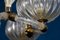 Art Deco Brass Mounted Murano Glass Chandelier from Ercole Barovier, 1940s 16