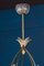 Art Deco Brass Mounted Murano Glass Chandelier from Ercole Barovier, 1940s, Image 11