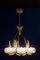 Lámpara de araña Art Déco de cristal de Murano de Ercole Barovier, años 40, Imagen 4