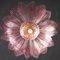 Pink Amethyst Murano Glass Leave Ceiling Light, Image 10