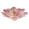 Pink Amethyst Murano Glass Leave Ceiling Light 1