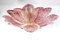 Pink Amethyst Murano Glass Leave Ceiling Light 7