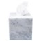 Handmade Squared Tissues Cover Box in White Carrara Marble from Fiam, Image 1