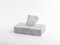 Caja con tapa para pañuelos cuadrada hecha a mano de mármol de Carrara blanco de Fiam, Imagen 9