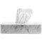 Handmade Squared Tissues Cover Box in White Carrara Marble from Fiam, Image 8